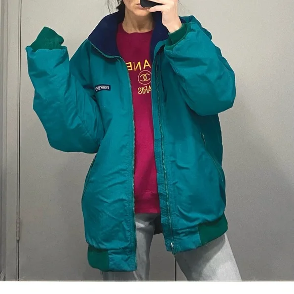 Lands’ End Vintage Classic Squall Fleece Lined Jacket